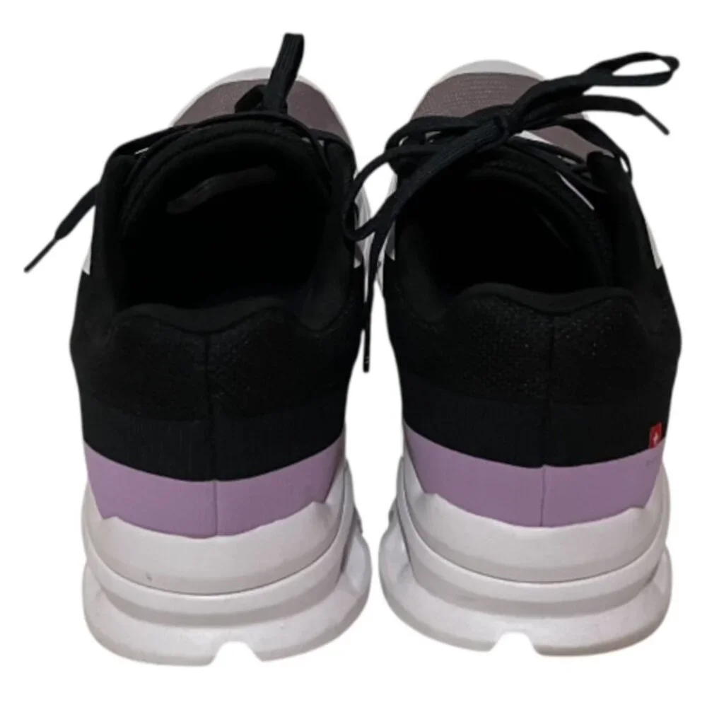 On Clouds Cloudrunner Size 10 Women Athletic Sneaker in Heron/Black EUC - Picture 3 of 5